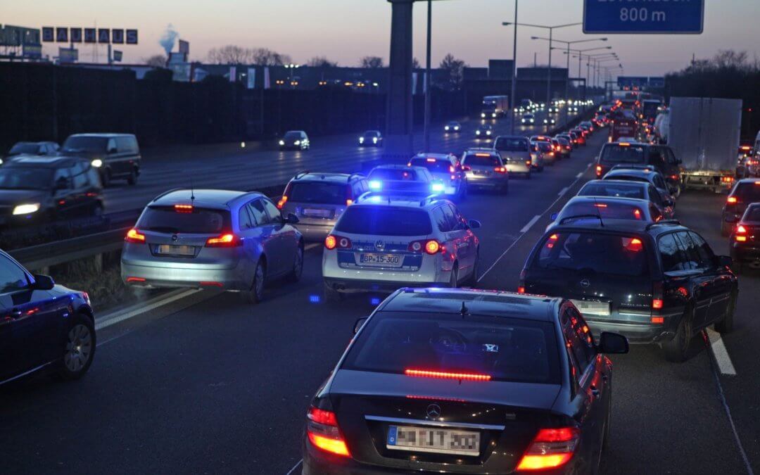 Stau im Verkehr