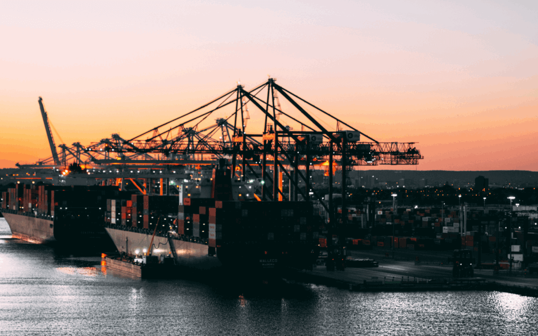 Zugaufschreibung im Hafen